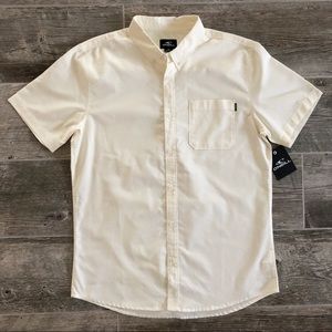 ONEILL Ivory White Casual Cotton Button Down